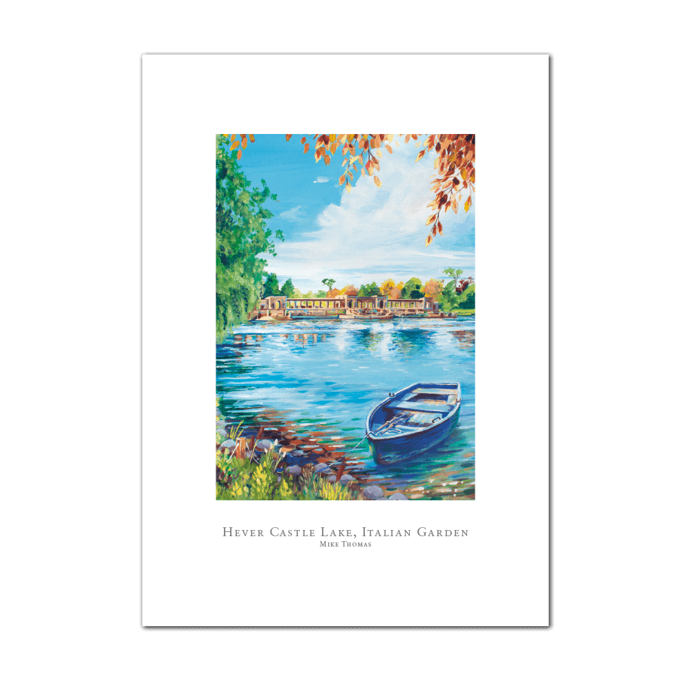 Picture of Hever Castle Lake Italian Garden | Large Print