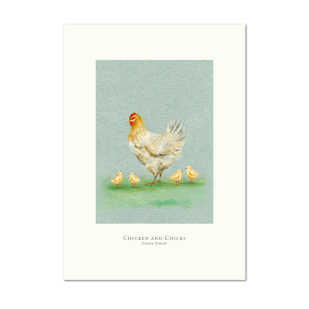 Show details for Chicken and Chicks | Large Print