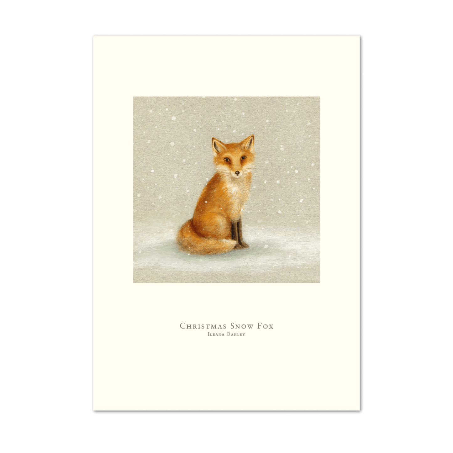 Christmas Snow Fox