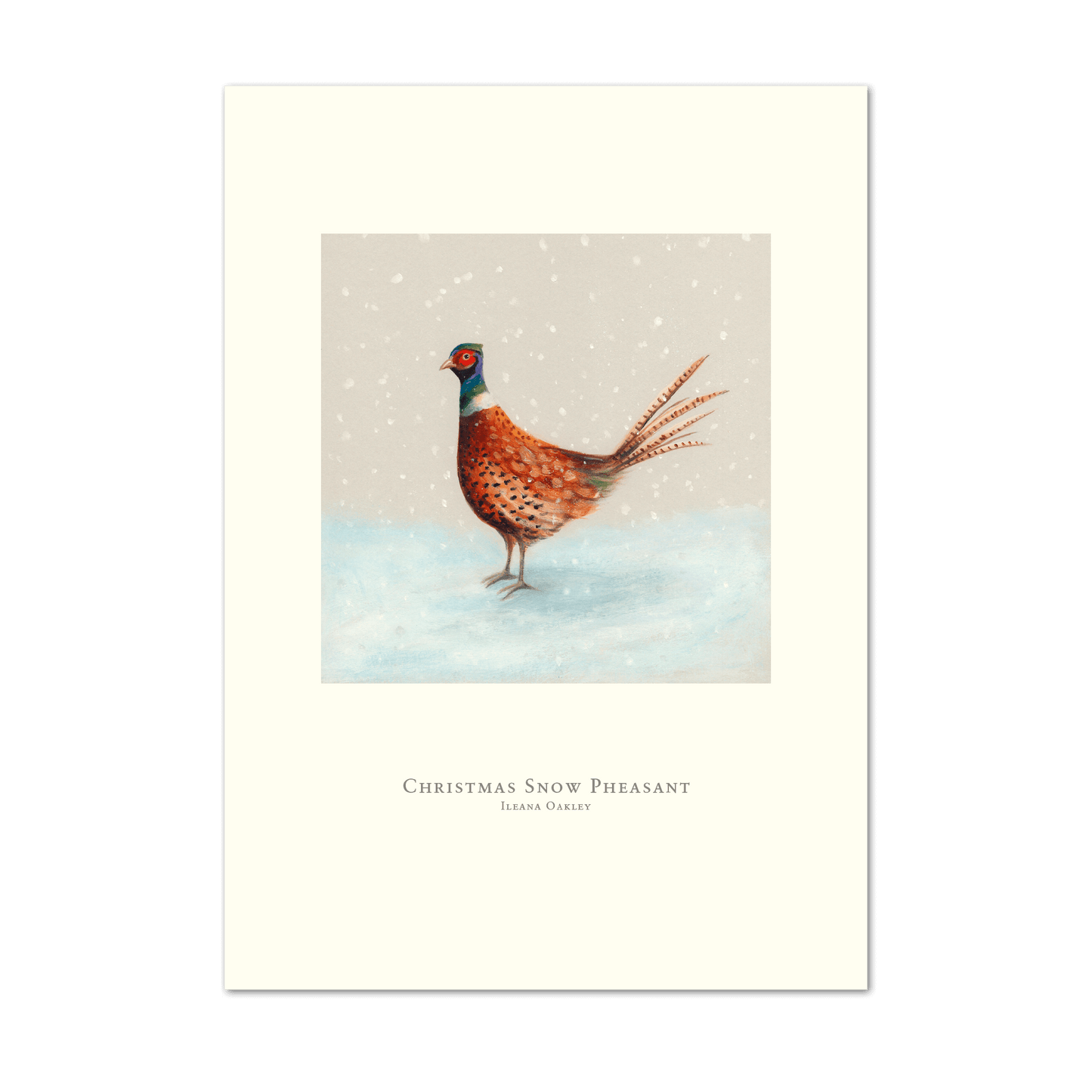 Christmas Snow Pheasant